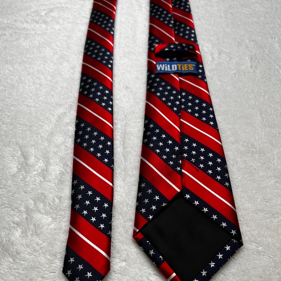 American Flag Patriotic Tie Wild Ties - Picture 3 of 5